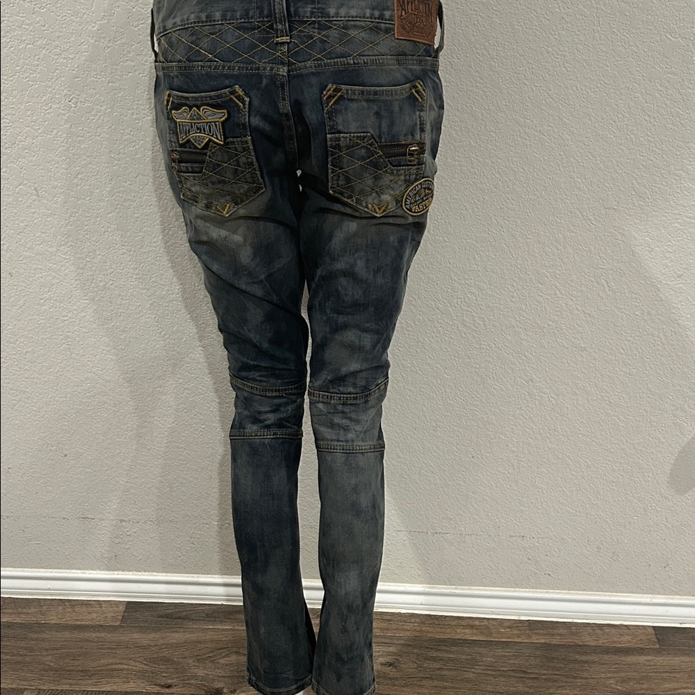 Affliction Dark Wash Skinny Jeans - Picture 2 of 11